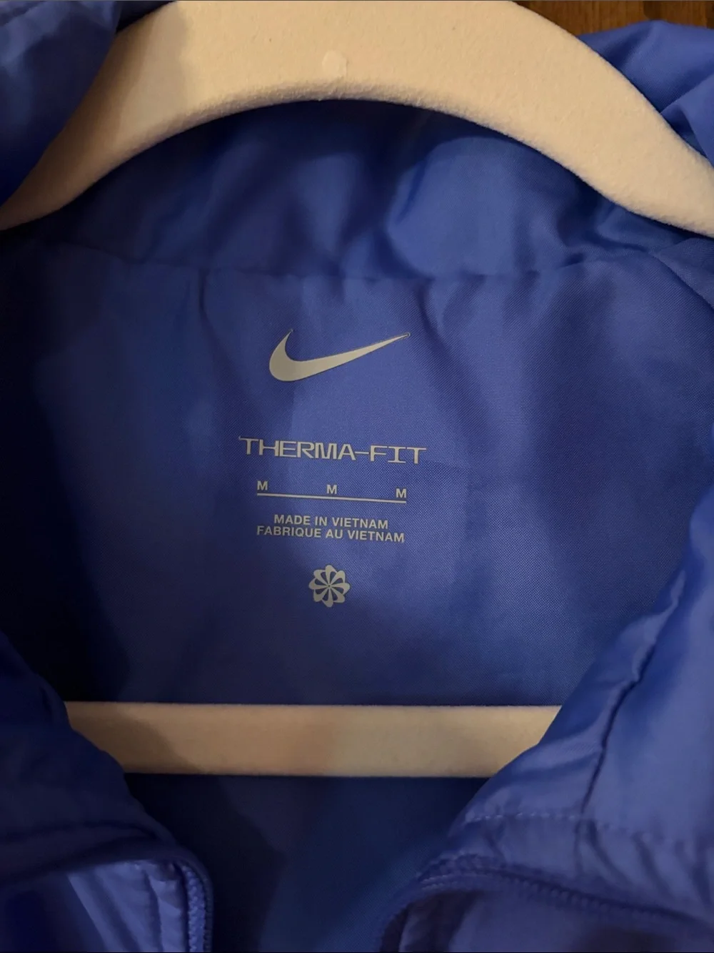 Nike Periwinkle Quilted Sleeveless Lightweight Vest